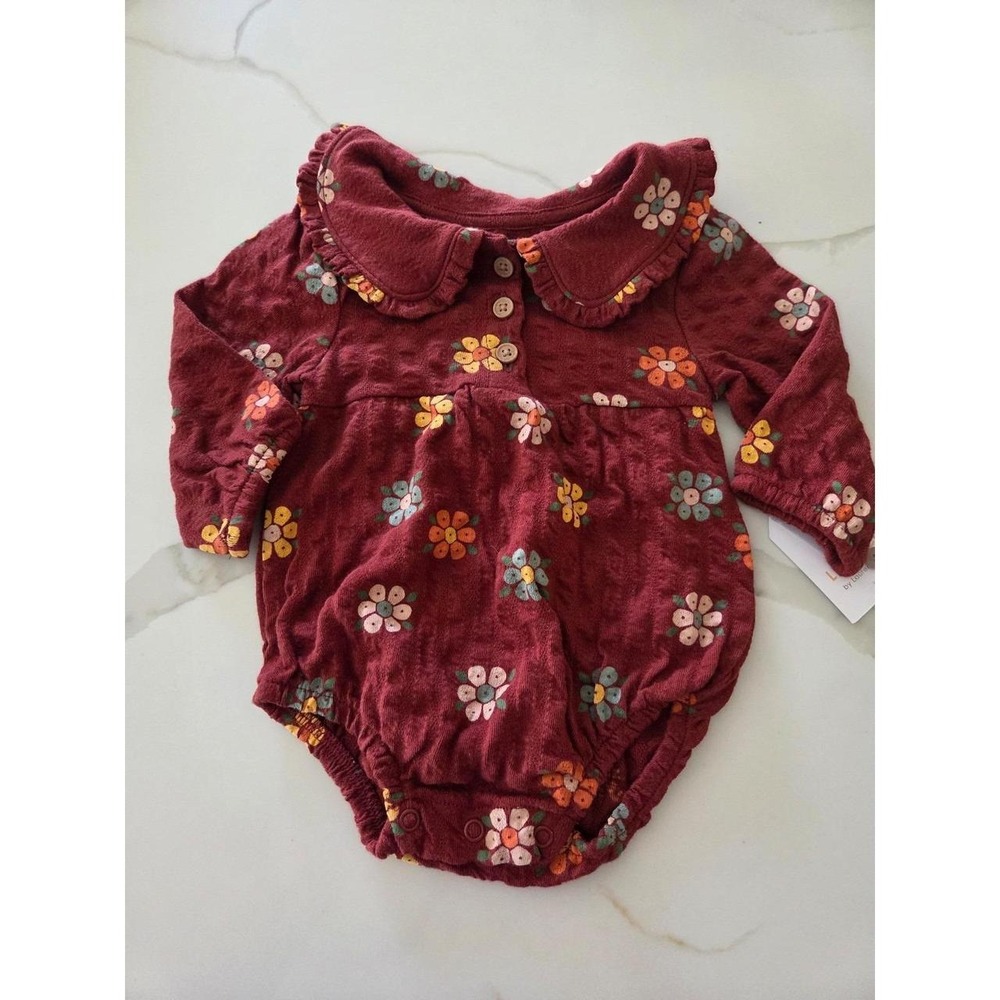 Little co baby girl romper 3‎ mos